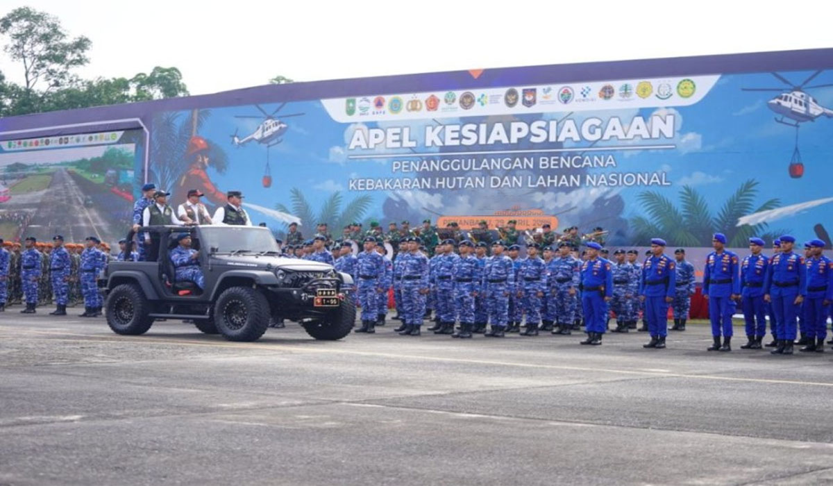 Pesan Tegas Menko Polkam Saat Apel Karhutla Nasional, Pencegahan Jadi Kunci Utama