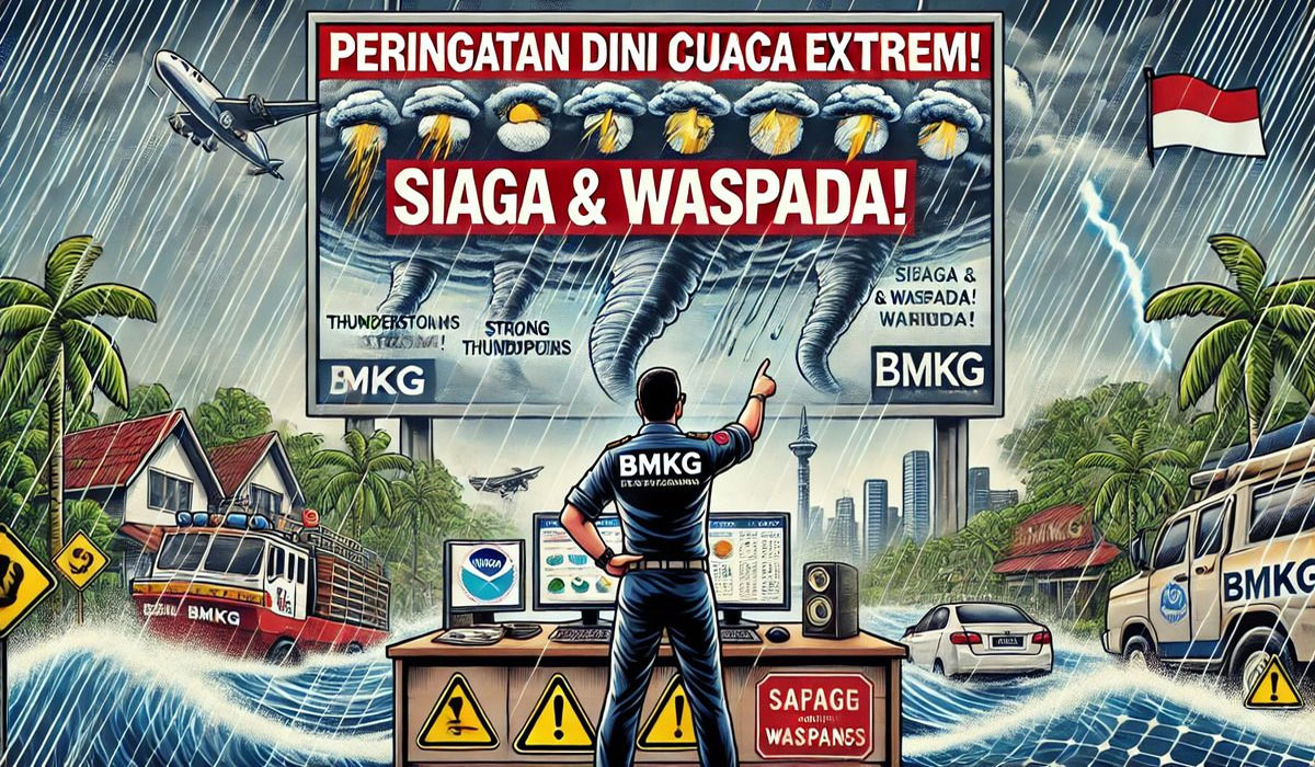 Waspada! BMKG Keluarkan Peringatan Dini, Cuaca Ekstrem Ancam Wilayah Riau
